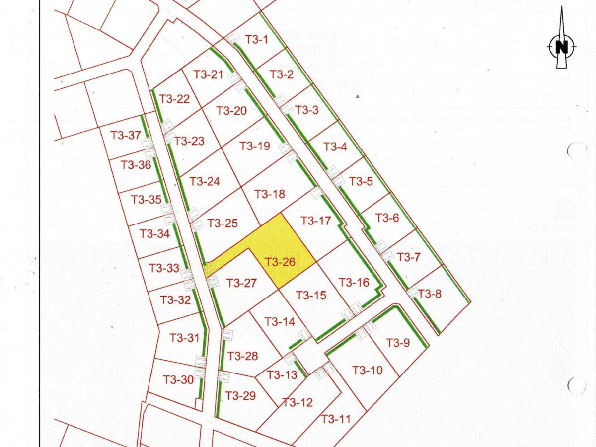 Proche plages, centre-bourg à pied terrain 763m2 viabilisé à