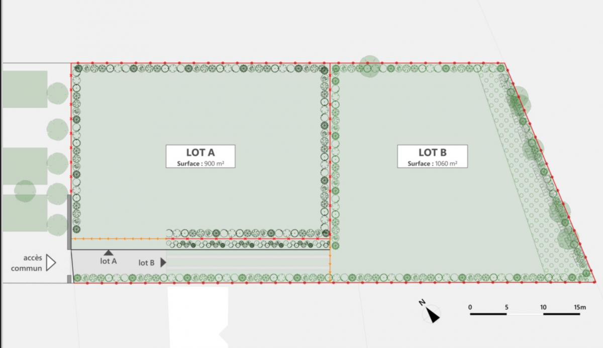 Vannes ouest grand terrain constructible 1060m2 