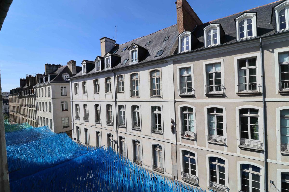 Vue dégagée appartement ancien rénové 3 ch