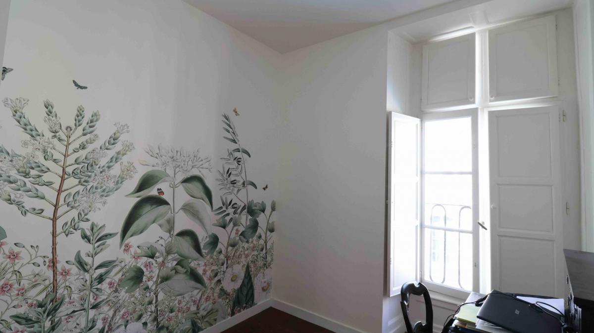 Vue dégagée appartement ancien rénové 3 ch