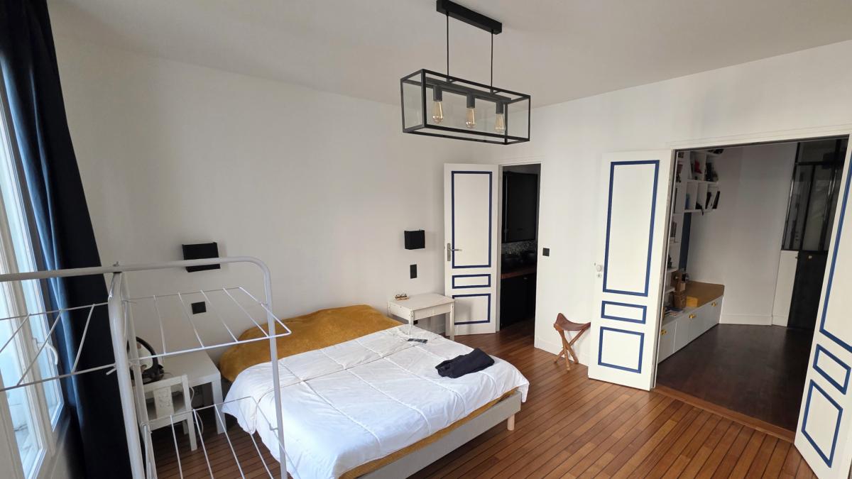 Lamarck appartement rénové lumineux 2 ch + cave