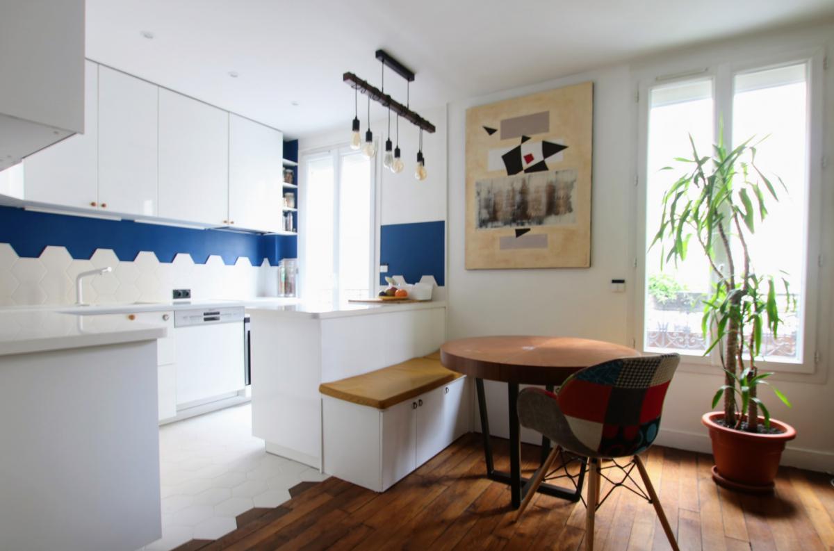Montmartre appartement rénové 2 ch + cave
